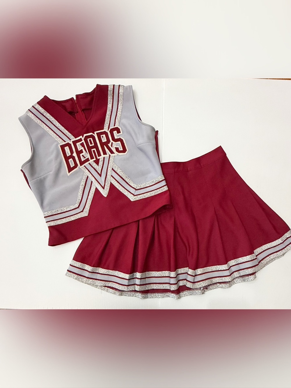 Spirit by Logan Bears Vintage Cheerleader Uniform w Pleated Skirt